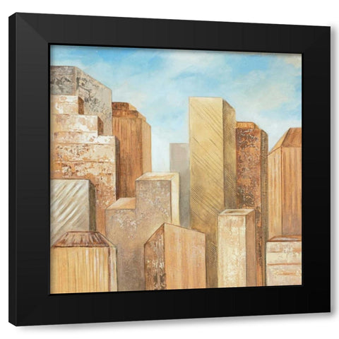 Urban Archaeologist I Black Modern Wood Framed Art Print by King, Michael
