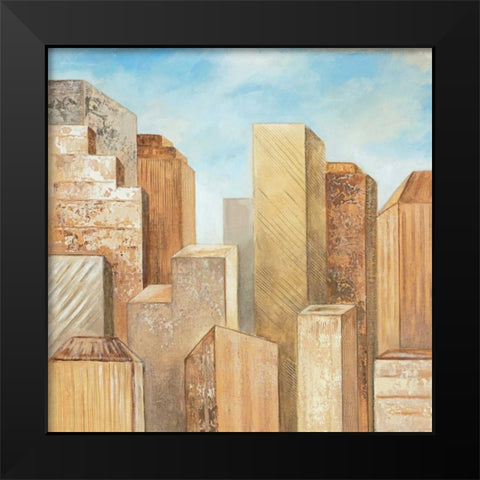 Urban Archaeologist I Black Modern Wood Framed Art Print by King, Michael