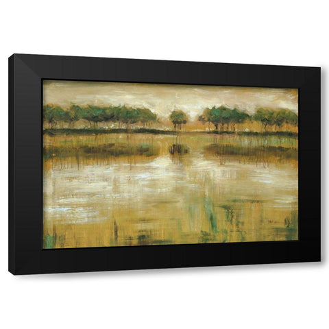 Tiverton Lake Black Modern Wood Framed Art Print by Roth, Jack