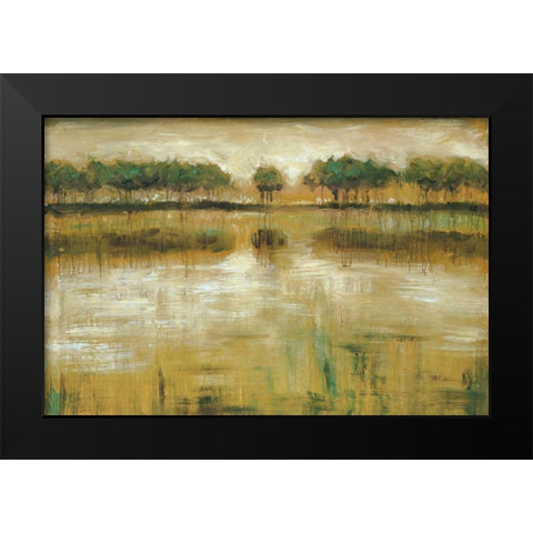 Tiverton Lake Black Modern Wood Framed Art Print by Roth, Jack
