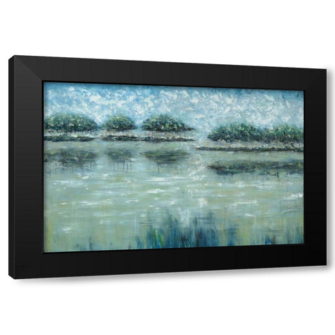 Avery Islands Black Modern Wood Framed Art Print by Roth, Jack