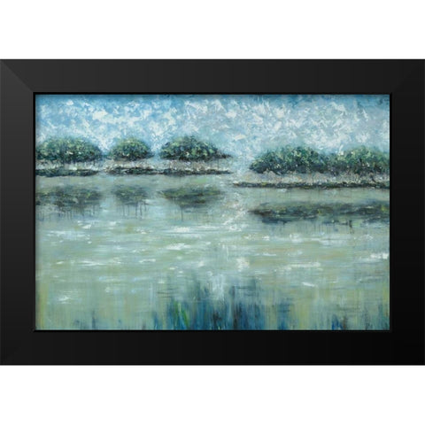 Avery Islands Black Modern Wood Framed Art Print by Roth, Jack
