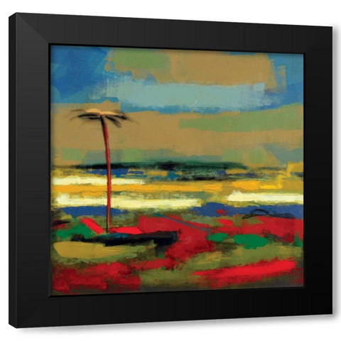 Gold Coast I Black Modern Wood Framed Art Print by DeChino, Elya