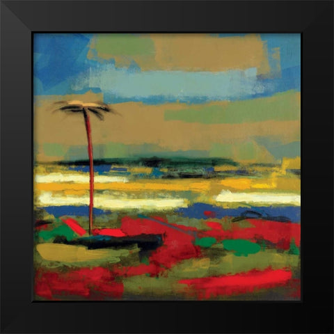 Gold Coast I Black Modern Wood Framed Art Print by DeChino, Elya