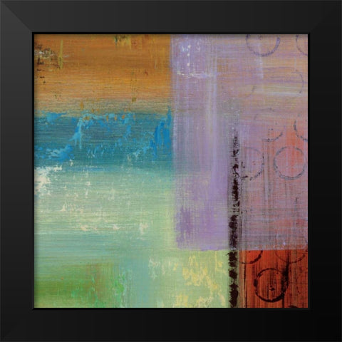 Kalahari Square IV Black Modern Wood Framed Art Print by Stamer, Hilda