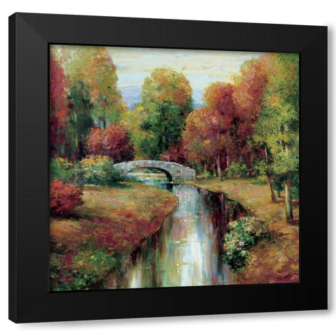 American Country II Black Modern Wood Framed Art Print with Double Matting by Rogers, Adam