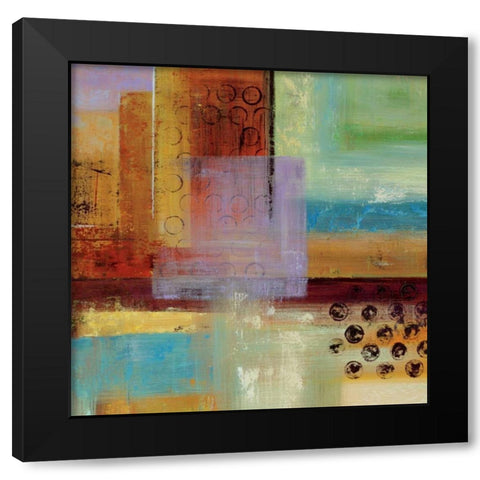 Masai Textures I Black Modern Wood Framed Art Print by Stamer, Hilda