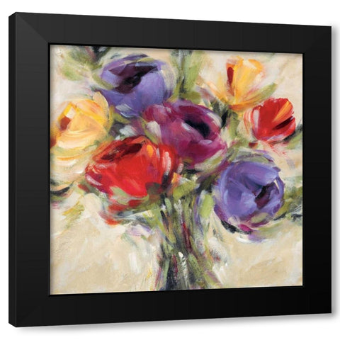 Rainbow Connection I Black Modern Wood Framed Art Print by King, Michael