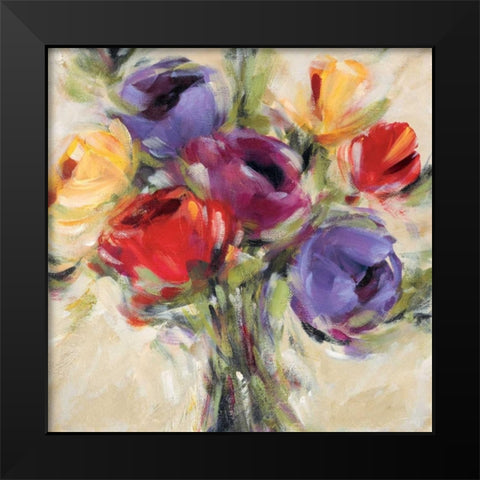 Rainbow Connection I Black Modern Wood Framed Art Print by King, Michael