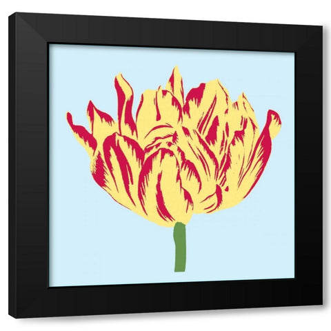 Soho Tulip II Black Modern Wood Framed Art Print by Alexander, Zachary