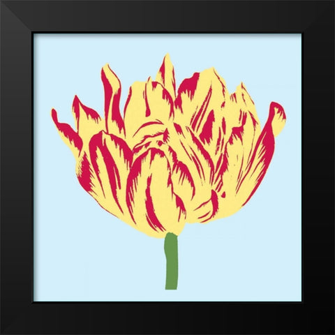 Soho Tulip II Black Modern Wood Framed Art Print by Alexander, Zachary