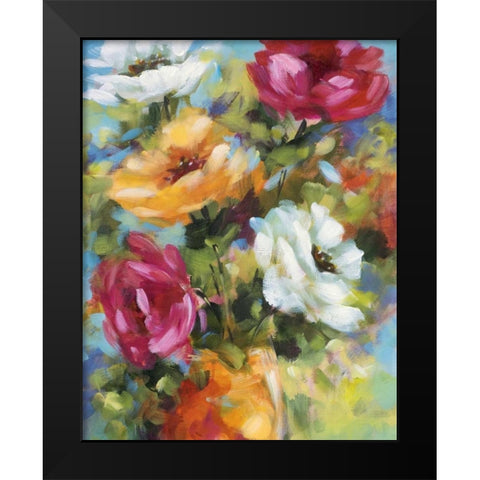 Celebration II Black Modern Wood Framed Art Print by King, Michael