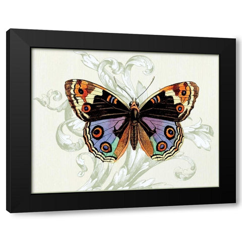 Butterfly Theme I Black Modern Wood Framed Art Print by Davies, Susan