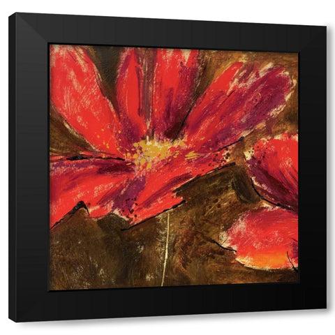 Scarlet Fever II Black Modern Wood Framed Art Print by Bannister, Cory