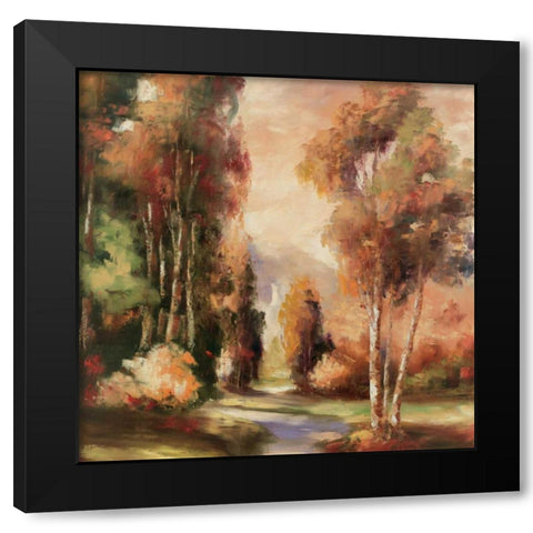 Mountainview Point Black Modern Wood Framed Art Print with Double Matting by Rogers, Adam