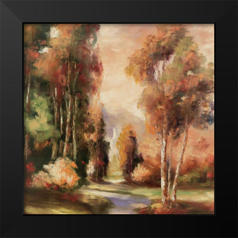 Mountainview Point Black Modern Wood Framed Art Print by Rogers, Adam