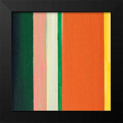 Hampton Stripe IV Black Modern Wood Framed Art Print by Chandler, Fran