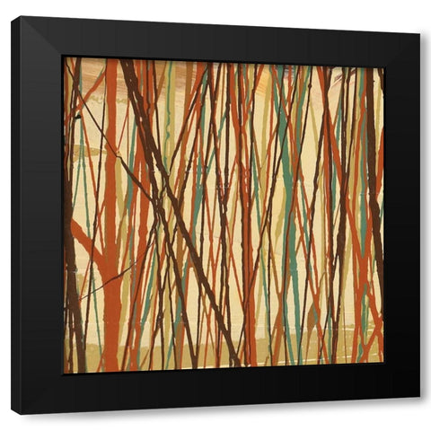 Contempo I Black Modern Wood Framed Art Print with Double Matting by Prentice, Susan