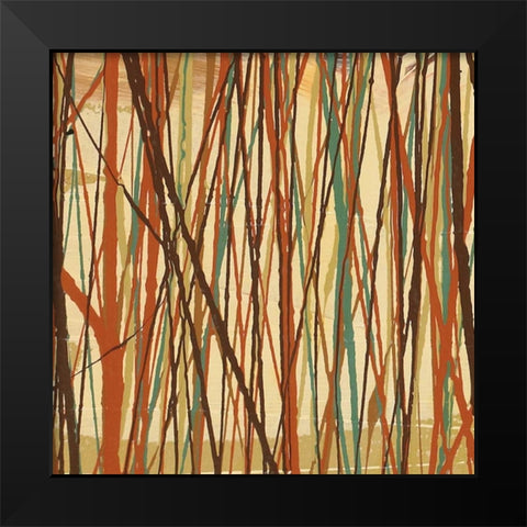 Contempo I Black Modern Wood Framed Art Print by Prentice, Susan