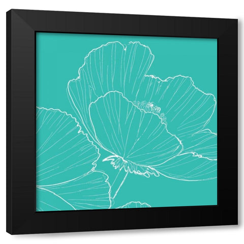 Tribeca Vibe I Black Modern Wood Framed Art Print with Double Matting by Peters, Celeste