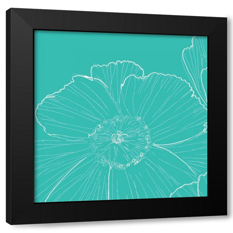 Tribeca Vibe II Black Modern Wood Framed Art Print with Double Matting by Peters, Celeste