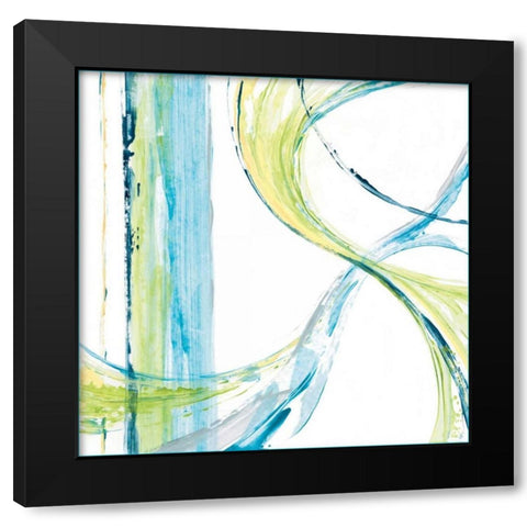 Carousel I Black Modern Wood Framed Art Print with Double Matting by King, Michael