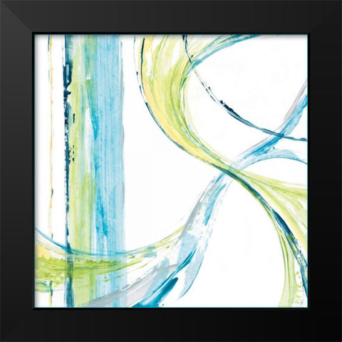 Carousel I Black Modern Wood Framed Art Print by King, Michael