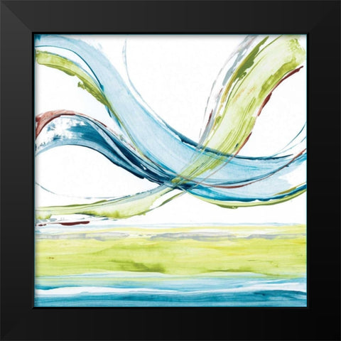 Carousel III Black Modern Wood Framed Art Print by King, Michael