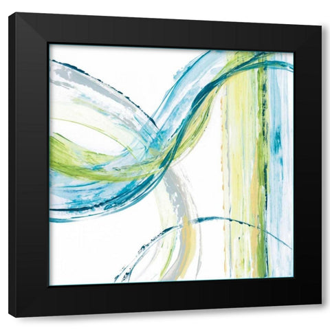 Carousel IV Black Modern Wood Framed Art Print with Double Matting by King, Michael