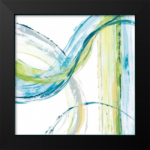 Carousel IV Black Modern Wood Framed Art Print by King, Michael