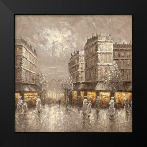 City of Light Black Modern Wood Framed Art Print by Letellier, Gerard