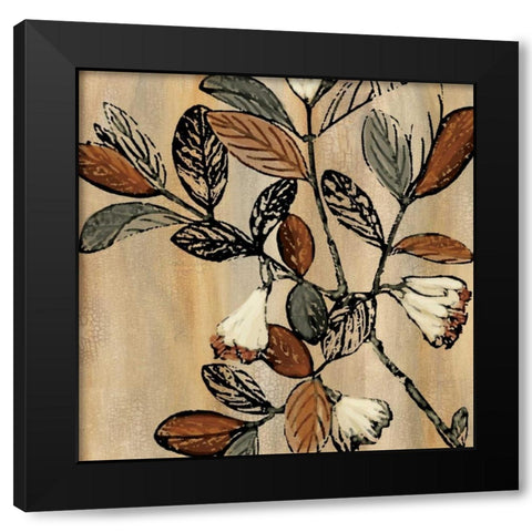 Natures Graphic I Black Modern Wood Framed Art Print by King, Michael