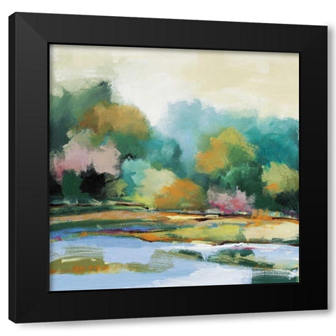 Bedford Hills Black Modern Wood Framed Art Print by Rogers, Adam
