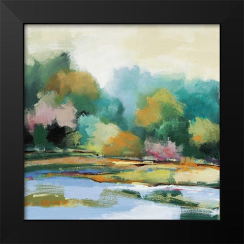 Bedford Hills Black Modern Wood Framed Art Print by Rogers, Adam