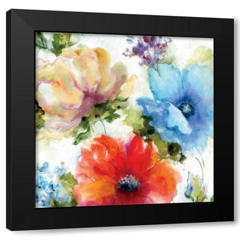 American Watercolors Black Modern Wood Framed Art Print by King, Michael