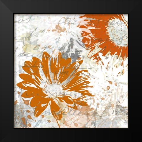 Upsy Daisy II Black Modern Wood Framed Art Print by King, Michael