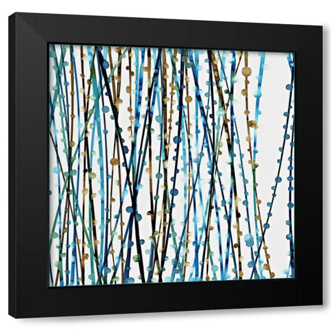 Aqua Sensations II Black Modern Wood Framed Art Print with Double Matting by Roth, Jack