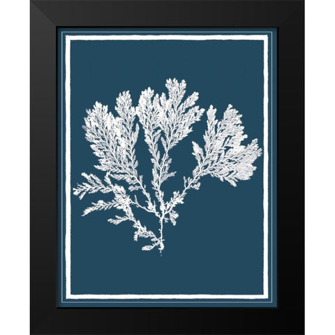 Indigo Seas I Black Modern Wood Framed Art Print by Lawrence, David