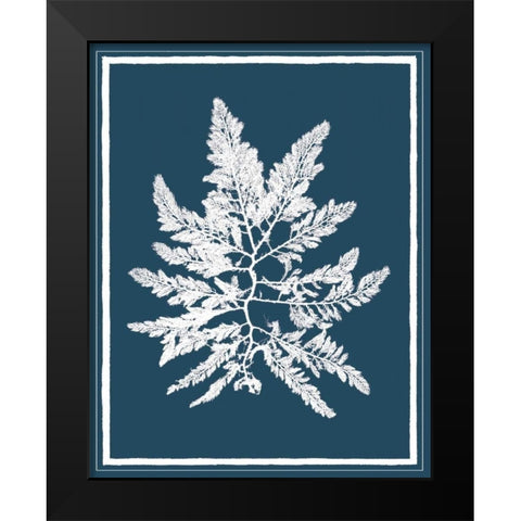 Indigo Seas III Black Modern Wood Framed Art Print by Lawrence, David