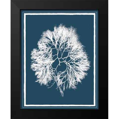 Indigo Seas IV Black Modern Wood Framed Art Print by Lawrence, David