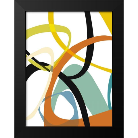 Evolution I Black Modern Wood Framed Art Print by Bartlett, Sandra