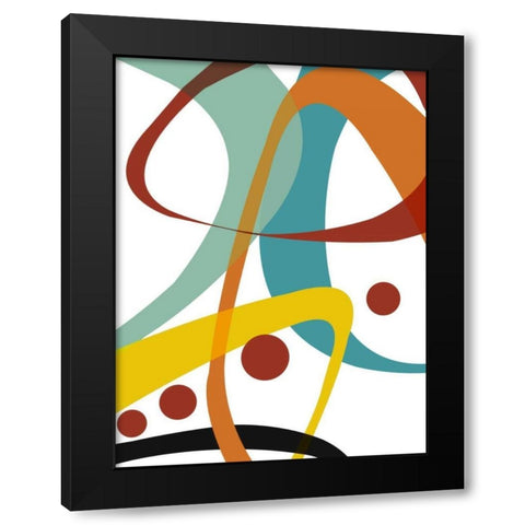 Evolution Ii Black Modern Wood Framed Art Print with Double Matting by Bartlett, Sandra