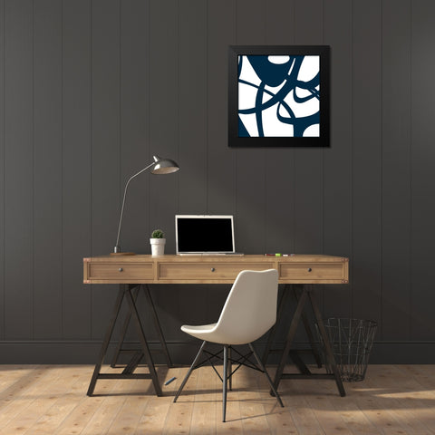 Momentum III Black Modern Wood Framed Art Print by Bartlett, Sandra