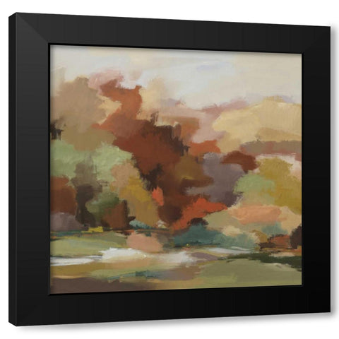 Sparkhill Afternoon Black Modern Wood Framed Art Print with Double Matting by Lawrence, David