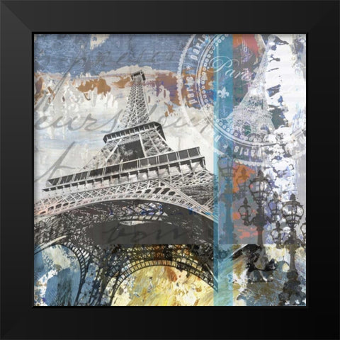 ParisÂ  EiffelÂ Â   Black Modern Wood Framed Art Print by Chilton, Sarah