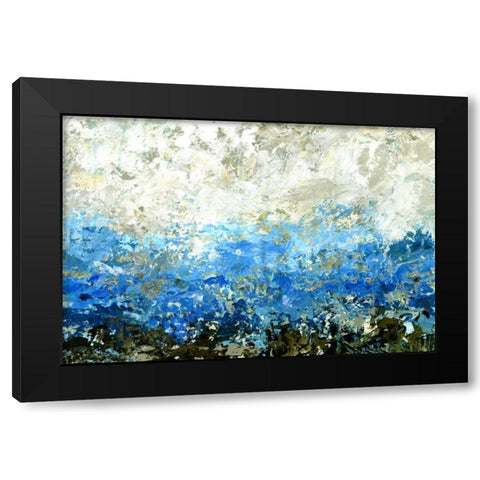 Indigo EquationÂ Â   Black Modern Wood Framed Art Print with Double Matting by Bartlett, Sandra