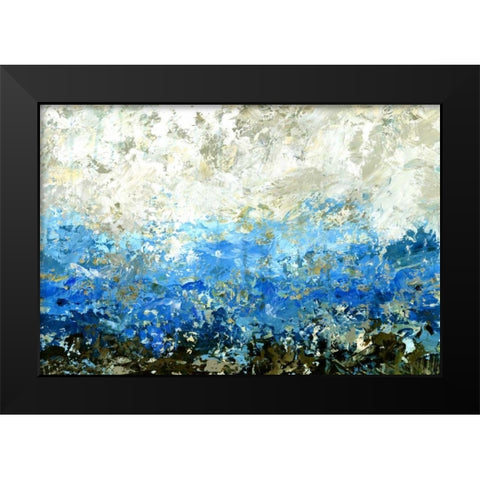 Indigo EquationÂ Â   Black Modern Wood Framed Art Print by Bartlett, Sandra