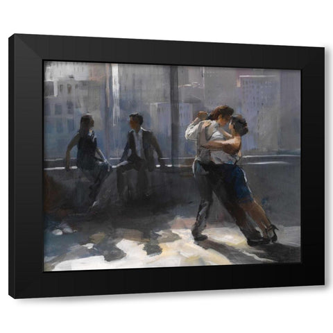 Tango Argnetino V Black Modern Wood Framed Art Print with Double Matting by Haenraets, Willem