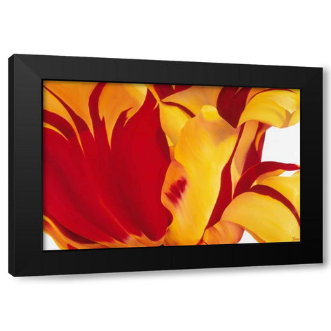 Floriade I Black Modern Wood Framed Art Print by Poelstra-Holzhaus, Yvonne