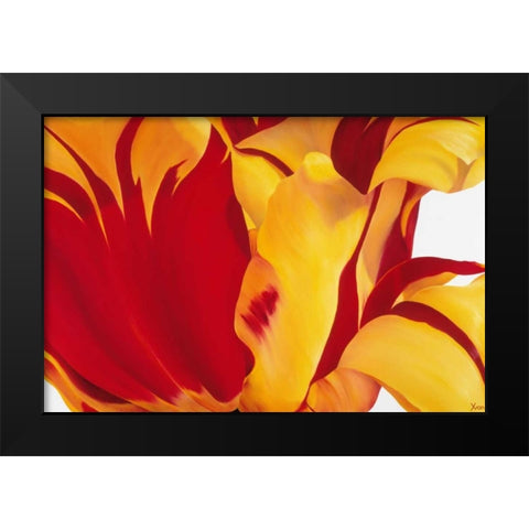 Floriade I Black Modern Wood Framed Art Print by Poelstra-Holzhaus, Yvonne